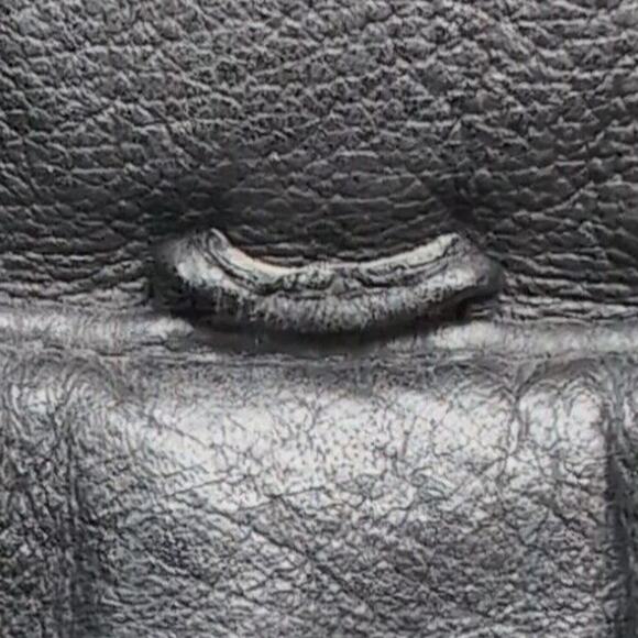 VTG Wilsons Leather Bomber Jacket Men's M Black USA Flag International Flags - Picture 7 of 16